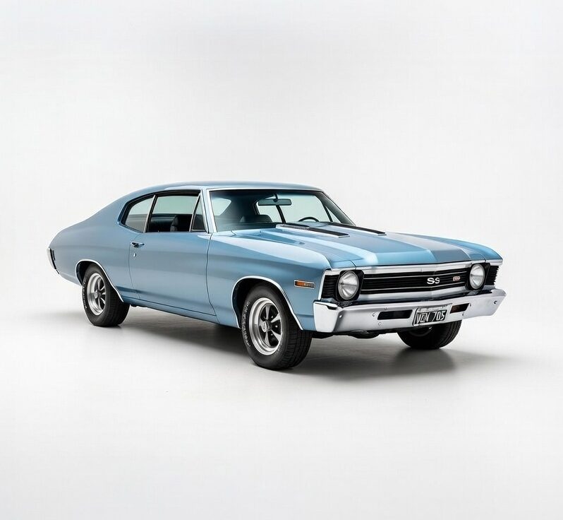 Chevy SS azul 80